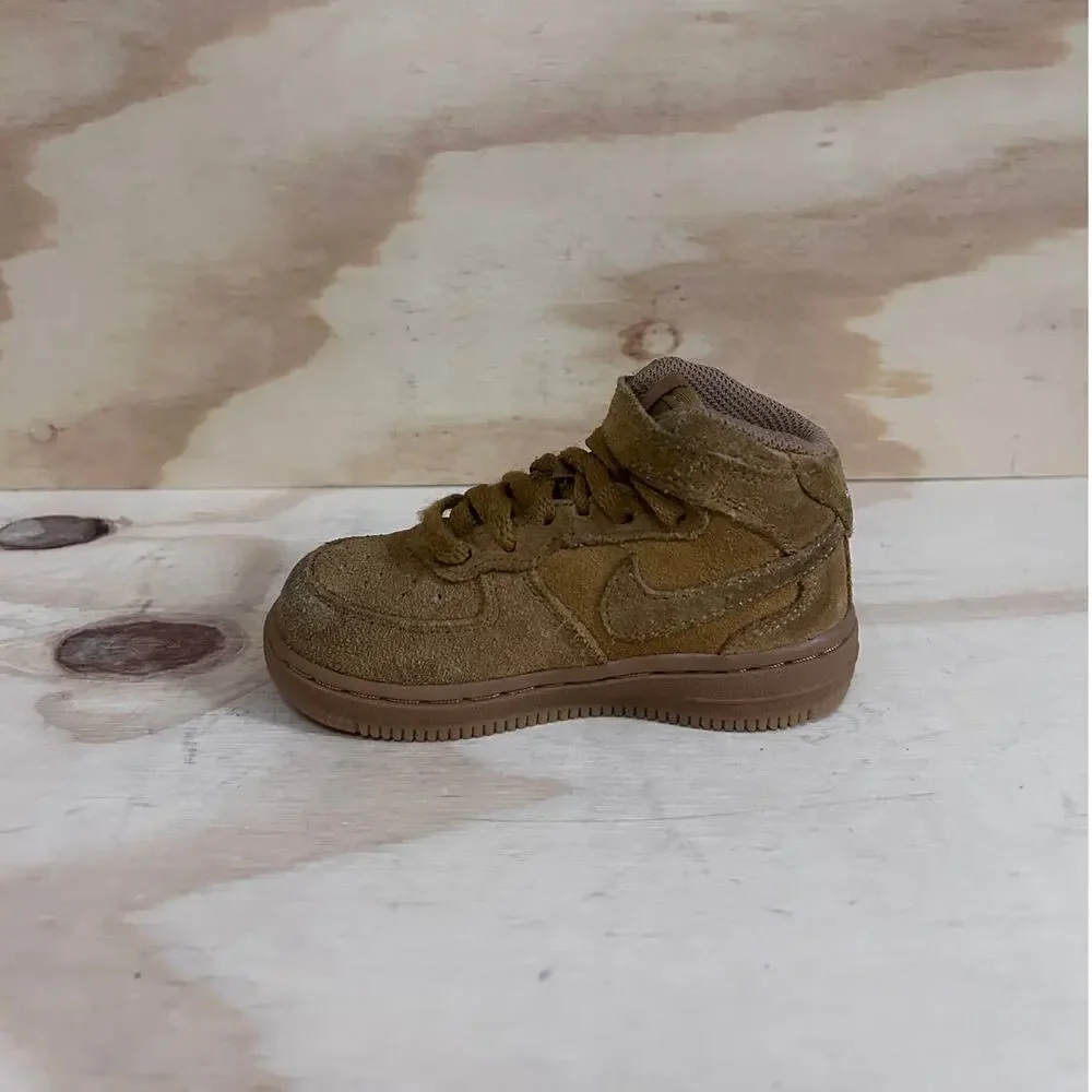 Nike -Air Force 1 Mid LV8 -Sneakers -Brown -Kids Toddler Unisex - 8C -859338-701
